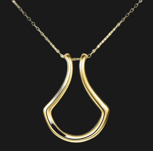 Ring Keeper Necklace - Yellow Gold